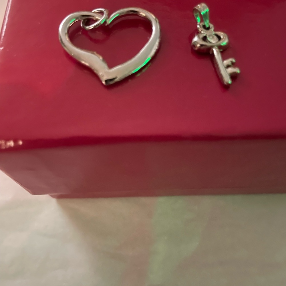 2 for $10 Heart and key pendant
